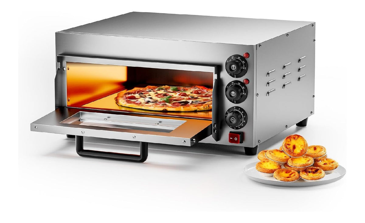 Cuocipizza elettrico con potenza 2000 watt e timer