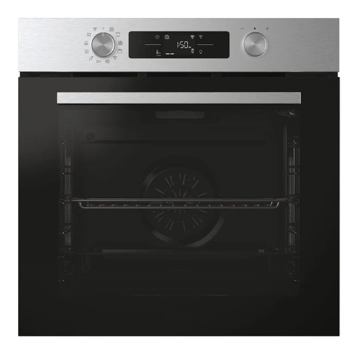 Timer forno elettrico da tavolo color nero acciaio inox