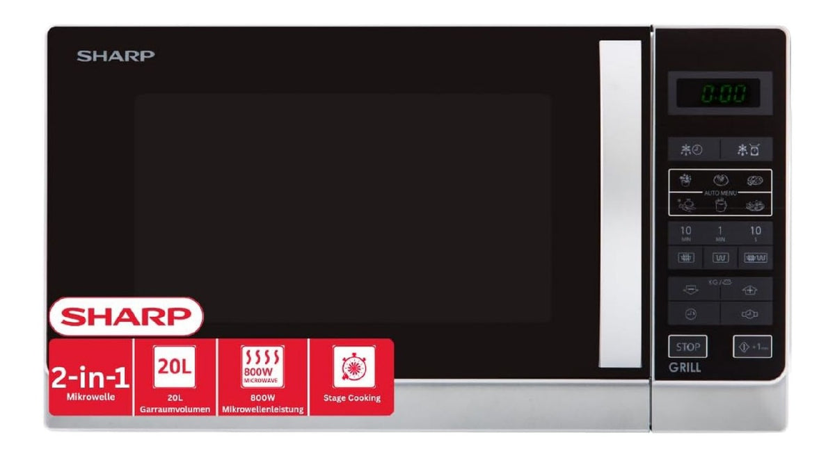 Microonde combinato con controllo elettronico 800 w