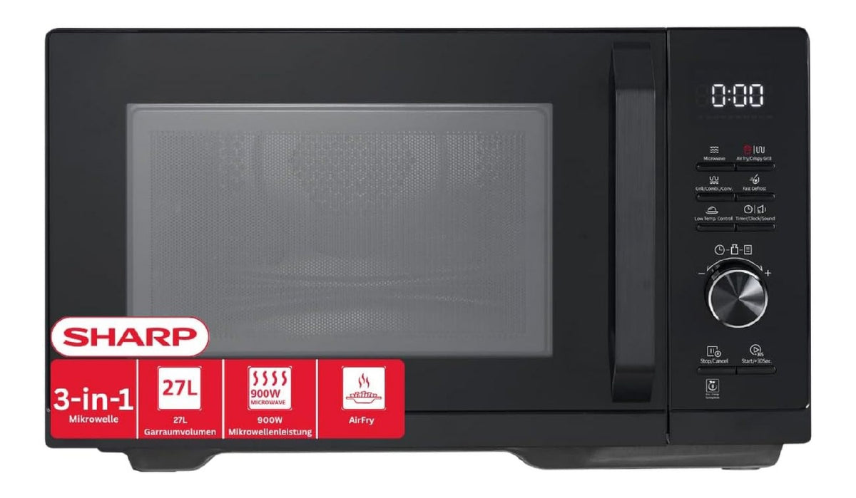 Timer forno microonde versatile color nero acciaio inox