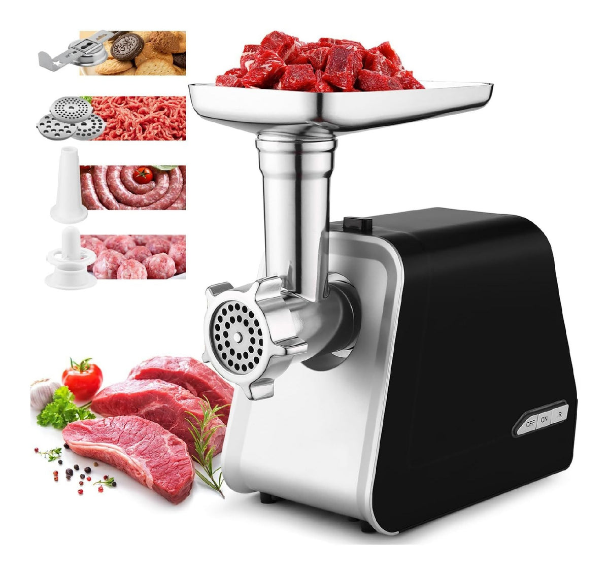 Digitale tritacarne elettrico 2000 w
