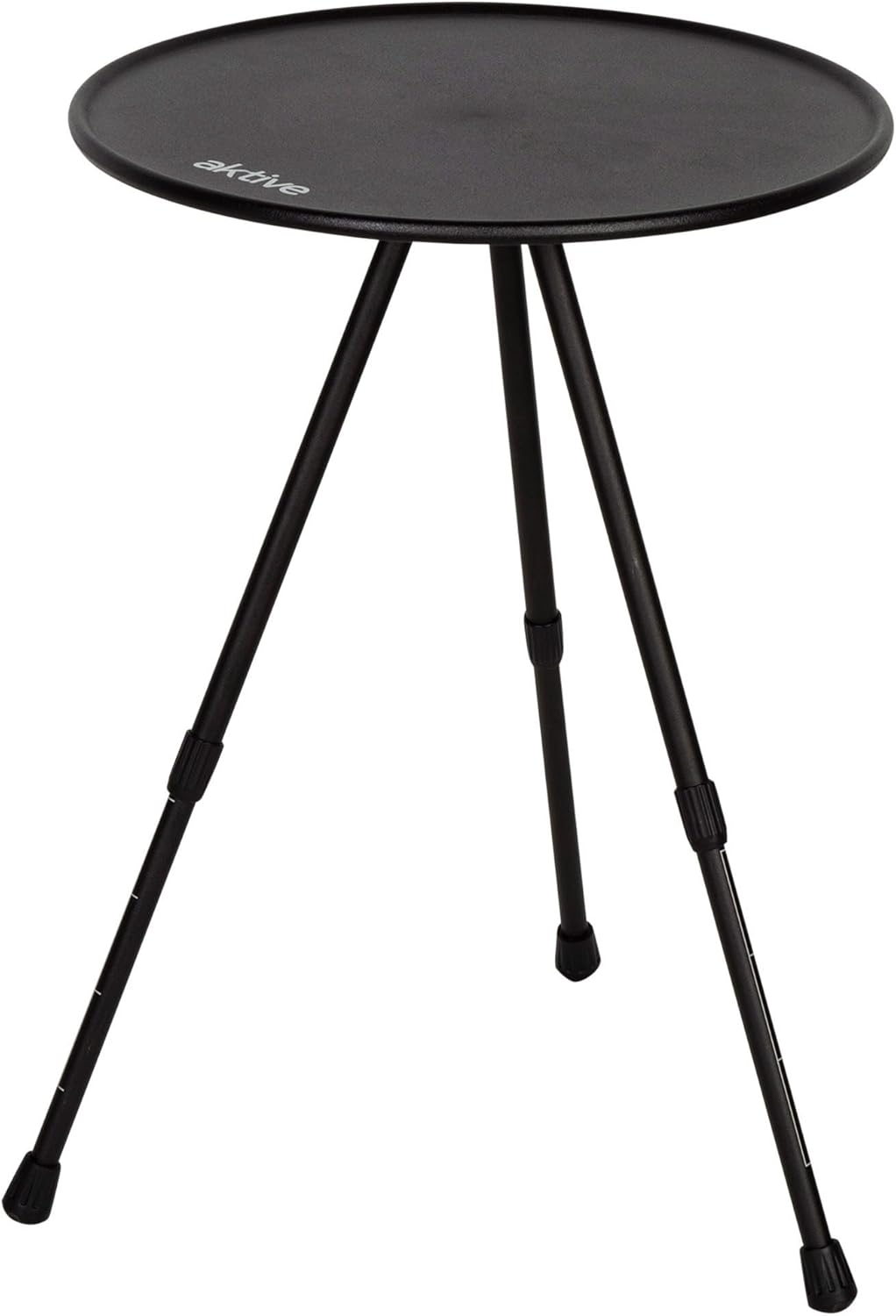 Tavolino rotondo da campeggio in alluminio 37 x 35 x 55 cm con piedini antiscivolo e borsa inclusa