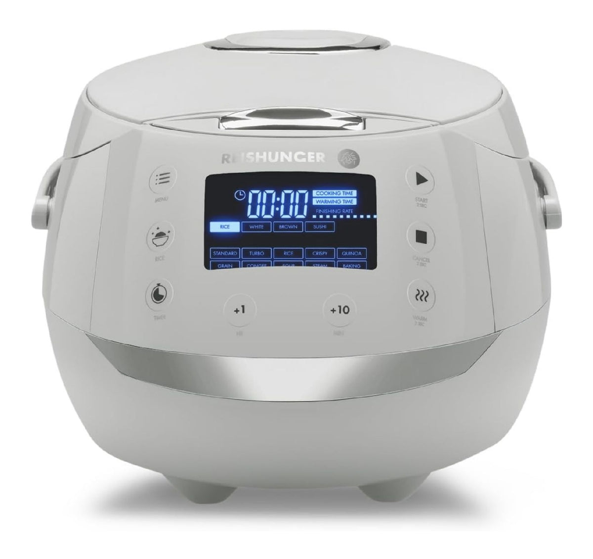 Timer cuociriso elettrico color bianco grigio