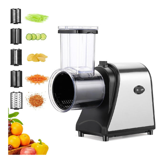 Senza bpa grattugia elettrica in acciaio inox color acciaio inox