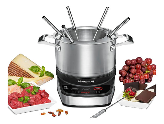 Pannello touch fonduta elettrica in acciaio inox