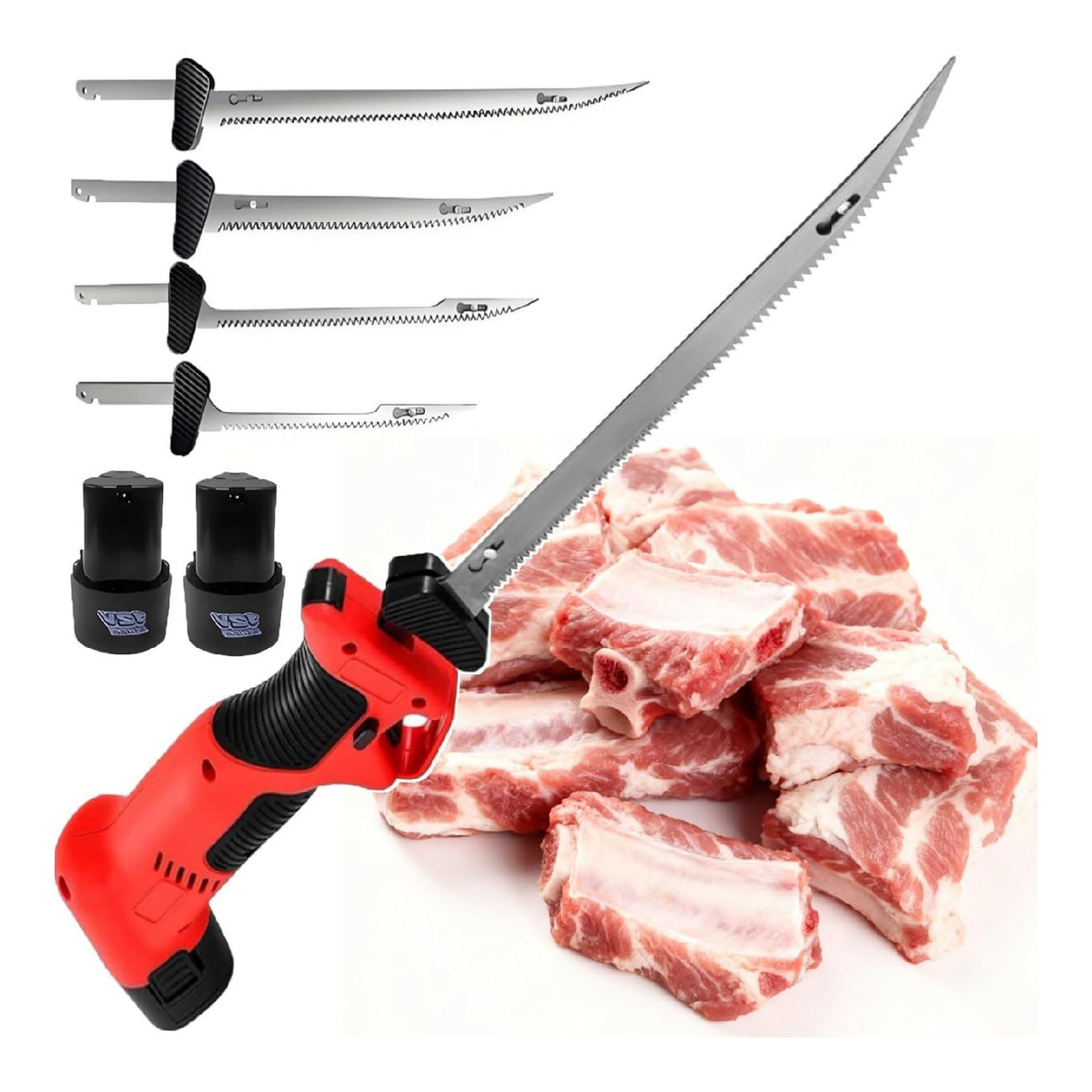 Grill coltello da cucina elettrico in acciaio inossidabile color acciaio inox titanio carboncino