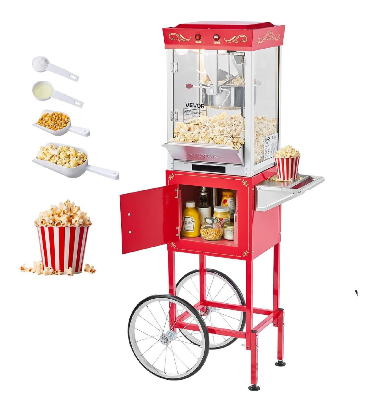 Macchina per popcorn con potenza 800 watt