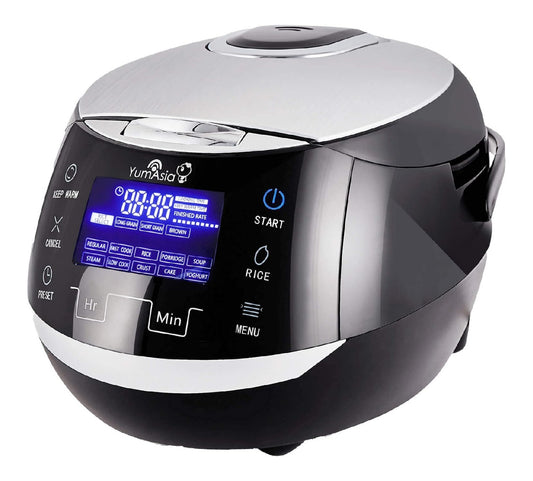 Timer cuociriso elettrico in acciaio inossidabile color bianco