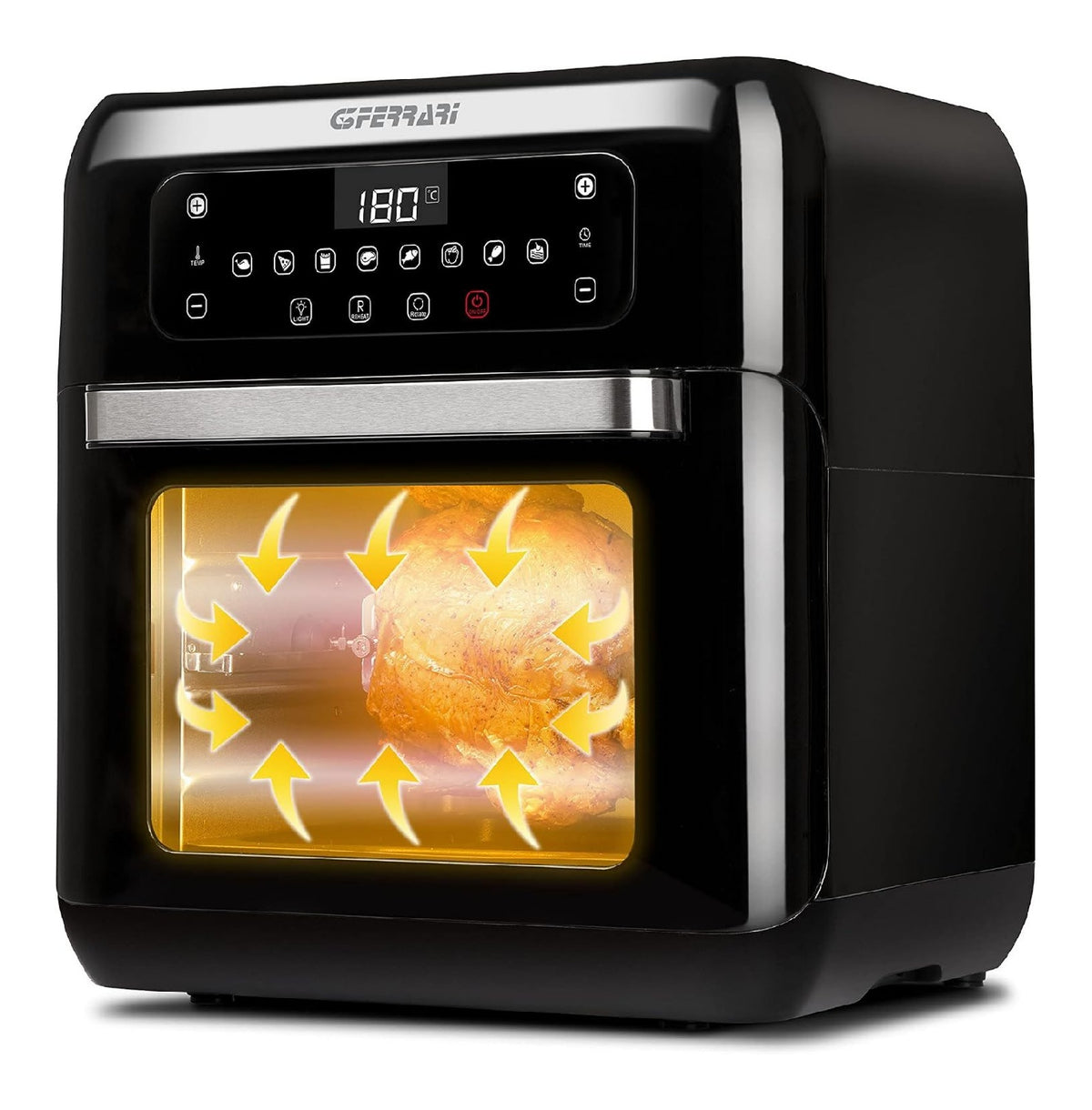 Timer friggitrice ad aria in acciaio inox