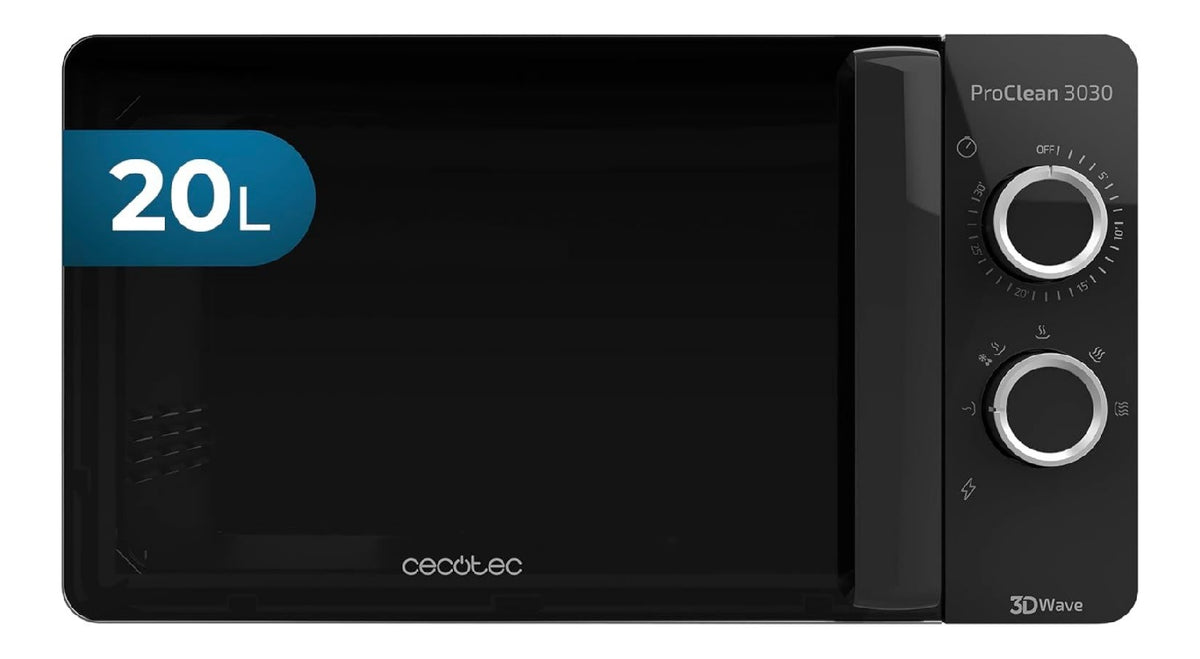 Timer forno a microonde color nero