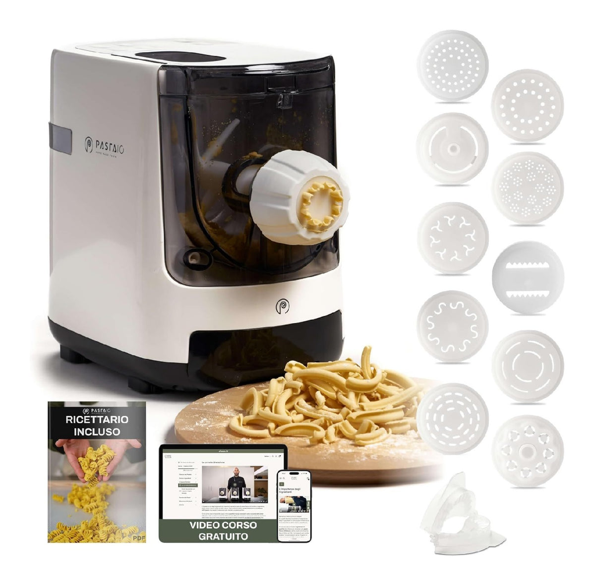 Macchina per la pasta elettrica per famiglie numerose e cene con amici