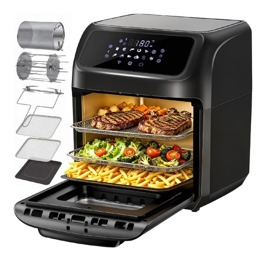 Timer fornetto ad aria calda in rame color nero