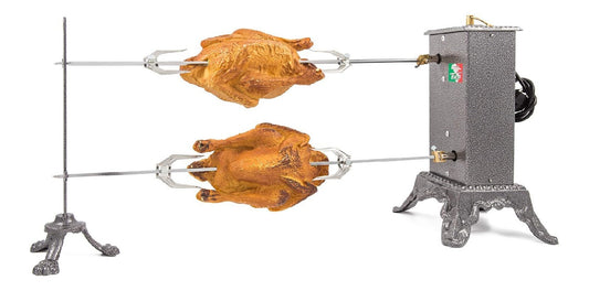 Acciaio inox girarrosto elettrico