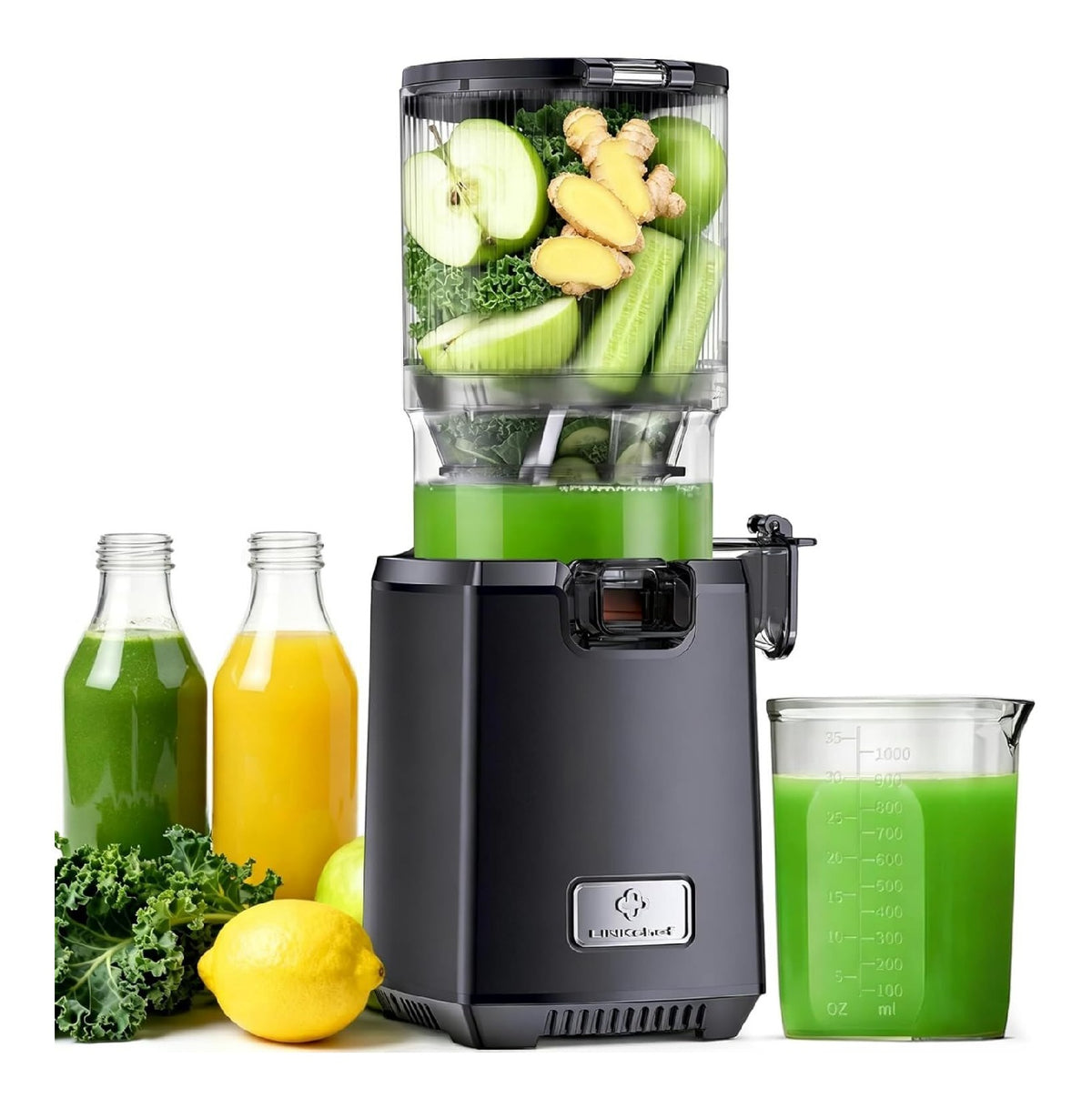 Smontabile spremi succo elettrico color acciaio inox