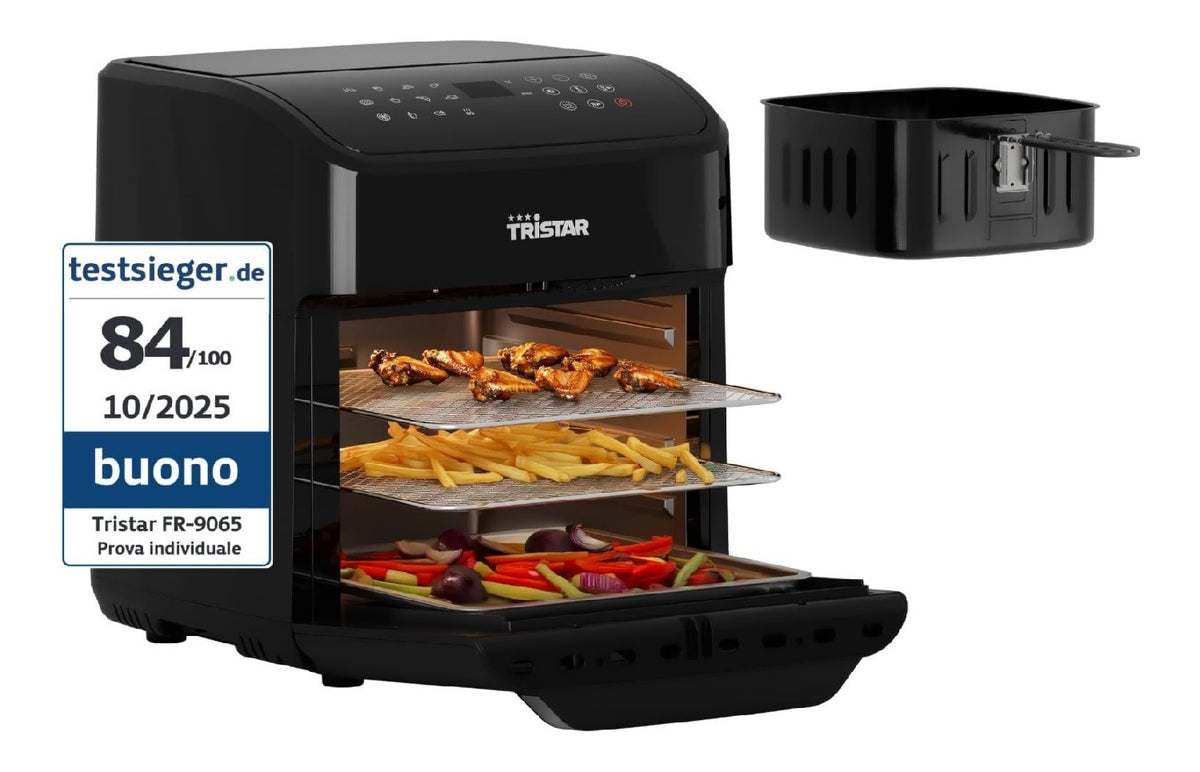 Timer fornetto ad aria calda color nero